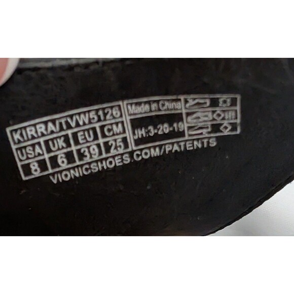 Vionic Rest Kirra Sandal Womens Sz 8 T Strap Orthotic Leather Black Thong - Picture 6 of 7